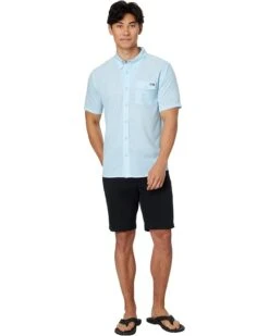Salty Crew Sailfin Short Sleeve Perforated Woven | Shirts & Tops -Closet Daily Shop 6109EoY9XL. AC SR736920