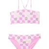 Roxy Kids Floral Check Bikini Set (Big Kid) | Swimwear