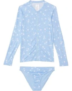 Roxy Kids Dreamer Long Sleeve Zipped Rashguard (Little Kids/Big Kids) (Little Kids/Big Kids) | Swimwear