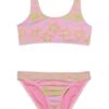 Roxy Kids Beach Day Together Bralette Swimsuit Set (Toddler/Little Kids/Big Kids) | Swimwear