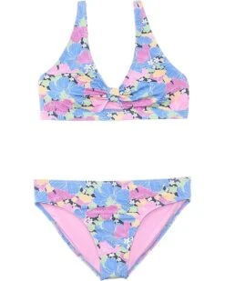 Roxy Kids Outline Floral Bikini Set (Big Kid) | Swimwear