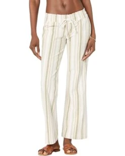 Closet Daily Shop 31 Roxy Oceanside Yarn-Dyed Beach Pants