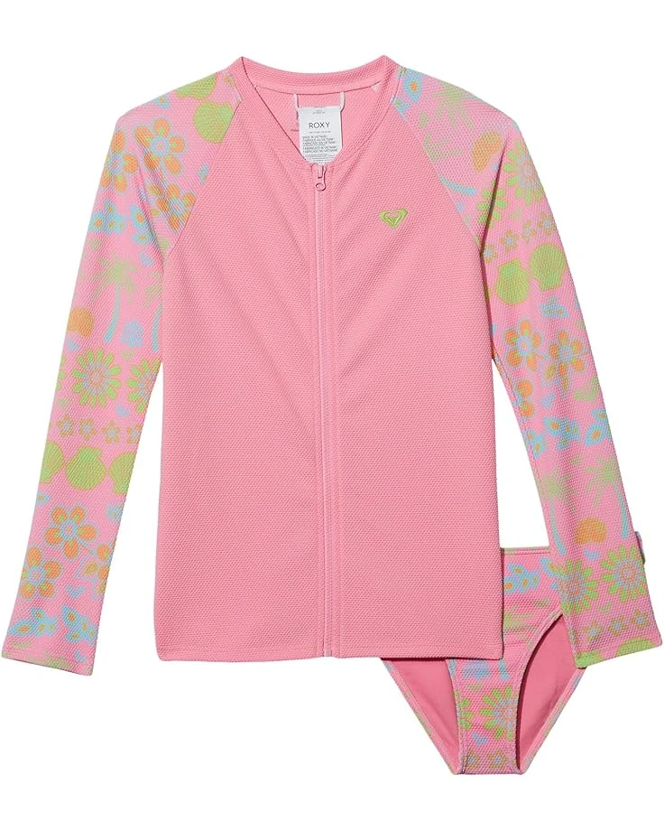 Roxy Kids Beach Day Together Long Sleeve Rashguard Set (Toddler/Little Kids/Big Kids) | Swimwear 3 Roxy Kids Beach Day Together Long Sleeve Rashguard Set (Toddler/Little Kids/Big Kids) | Swimwear