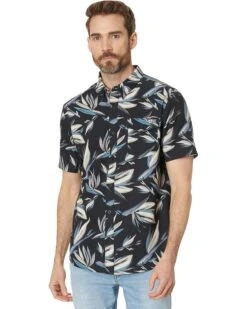 Closet Daily Shop 17 Salty Crew Floral Flyer Short Sleeve Tech Woven | Shirts & Tops