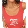 Roxy Peace Joy Aloha Ribbed Tank Top | Shirts & Tops