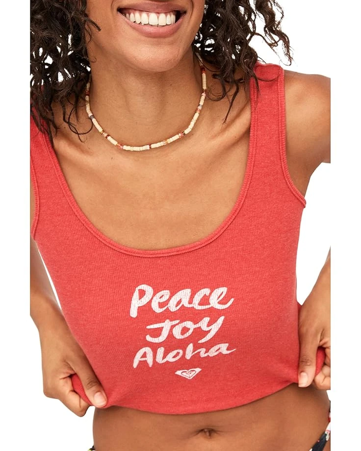 Roxy Peace Joy Aloha Ribbed Tank Top | Shirts & Tops 3 Roxy Peace Joy Aloha Ribbed Tank Top | Shirts & Tops