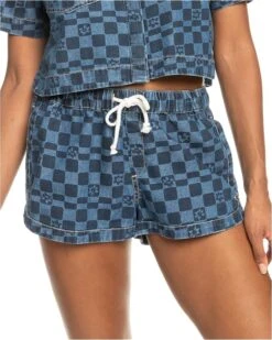 Roxy New Impossible Mid Waist Denim Shorts
