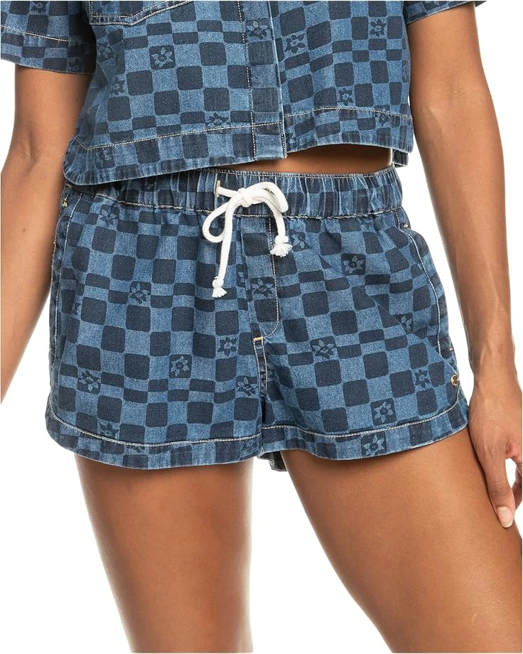 Roxy New Impossible Mid Waist Denim Shorts 3 Roxy New Impossible Mid Waist Denim Shorts